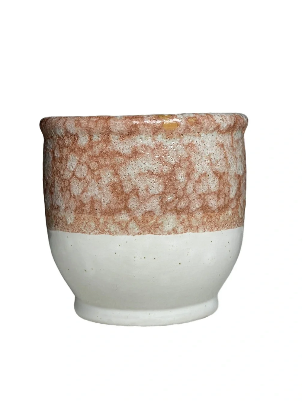 Rustic Slotted Stoneware Sponge Holder Two-Tone design w/Speckled Top